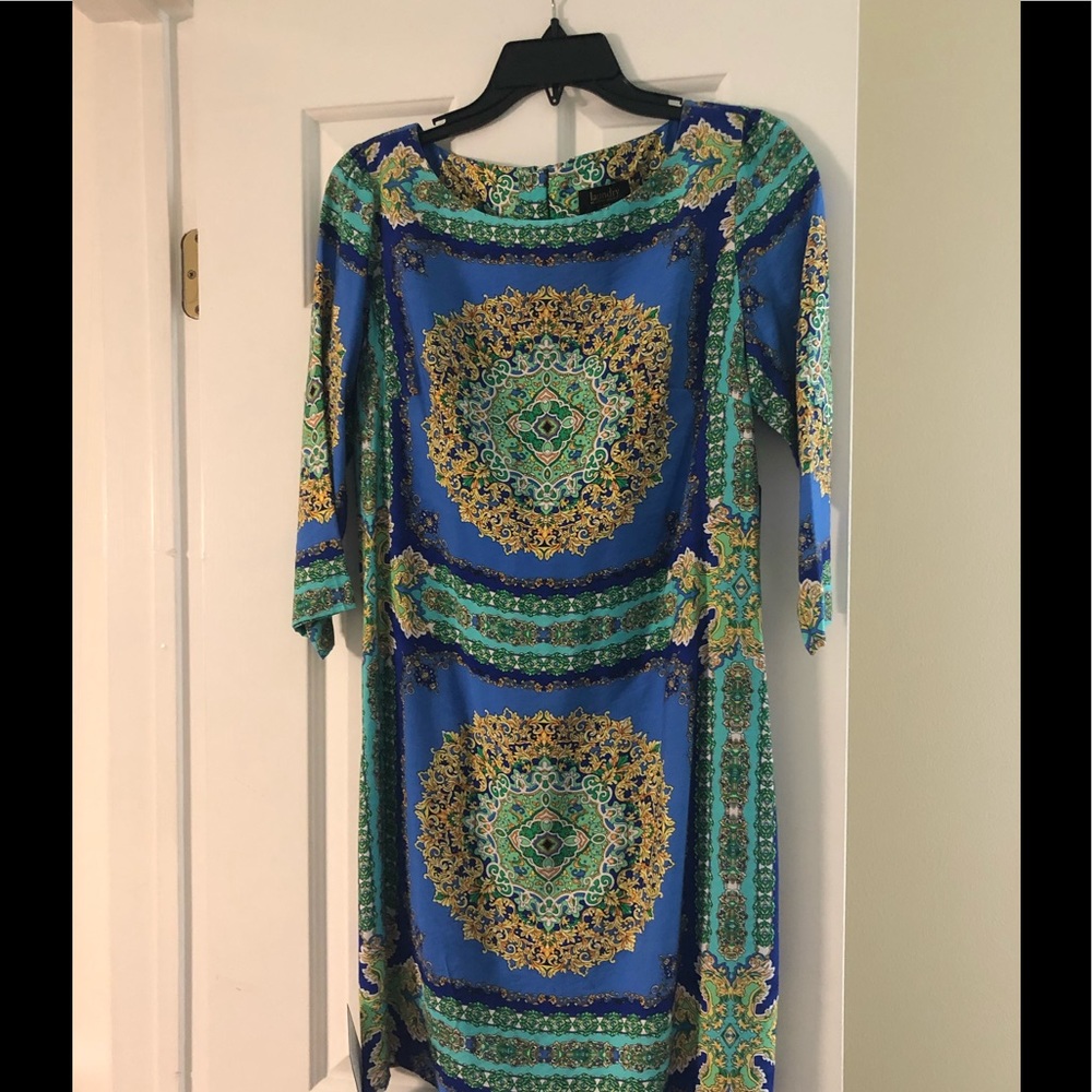 Laundry by Shelli Segal Scarf Print Dress size 8P